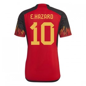 Virallinen pelipaita Belgia Hazard 10 Koti World Cup 2022 Lyhythihainen - Miesten